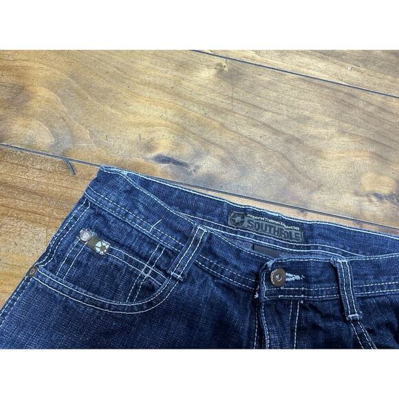 Vintage Y2K Boys South Pole Dark Wash Jeand Size 12 - Picture 4 of 10